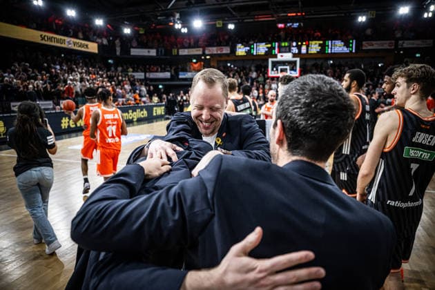 1. Basketball Bundesliga, easyCredit BBL, Saison 2025 2026, Herren, Hauptrunde, 20. Spieltag, 14.02.2026, RASTA Vechta - ratiopharm Ulm Vechta RASTA Dome Niedersachsen Deutschland