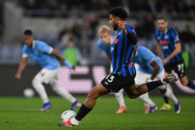 CALCIO - Serie A - SS Lazio vs Atalanta BC Ederson of Atalanta B.C. scores on penalty the goal of 0-1 during the 25th matchday of the Serie A championship between S.S. Lazio and Atalanta B.C. at the Stadio Olimpico on February 14, 2026 in Rome, Italy. Rome Italy  Copyright: xIPAxSport ABACAx