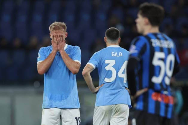 CALCIO - Serie A - SS Lazio vs Atalanta BC Rome, Italy - February 14, 2026: Gustav Isaksen of Lazio desperation after the penalty during the Serie A Enilive 2025-2026 football match between S.S. Lazio vs Atalanta Bergamasca Calcio at Olympic Stadium. Rome Italy  Copyright: xIPAxSport ABACAx