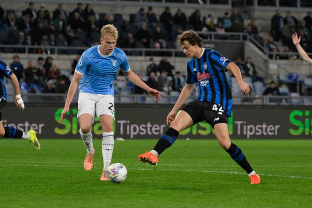 CALCIO - Serie A - SS Lazio vs Atalanta BC Atalantaâ??s Giorgio Scalvini during the Italian Football Championship League A 2025 2026 match between SS Lazio vs Atalanta BC at the Olimpic Stadium in Rome on 14 February 2026. Rome Italy  Copyright: xIPAxSport ABACAx