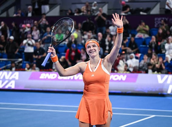 Qatar TotalEnergies Open 2026 Final, winner, Karolina Muchova (CZE) Karolina Muchova (CZE)