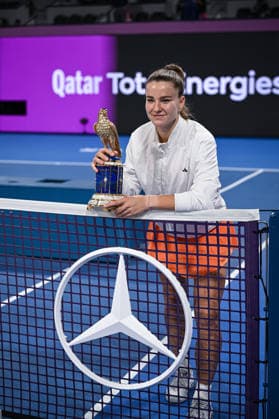 Qatar TotalEnergies Open 2026 Final, winner, Karolina Muchova (CZE) Karolina Muchova (CZE)