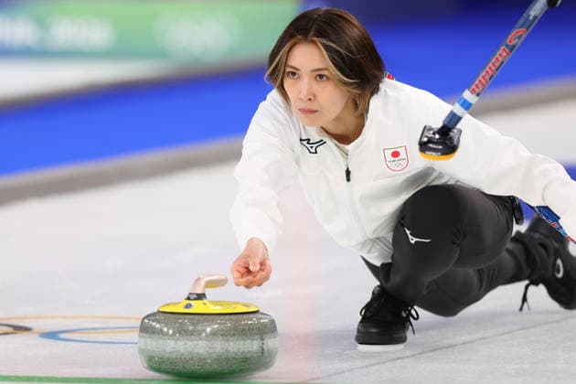 Sayaka Yoshimura (JPN), FEBRUARY 14, 2026 - Curling : Women s Round Robin match between Switzerland - Japan during the Milano Cortina 2026 Olympic Winter games, Winterspiele,Spiele, Summer games at Cortina Curling Olympic Stadium in Cortina d Ampezzo, Italy. Noxthirdxpartyxsales  aflo_319799953