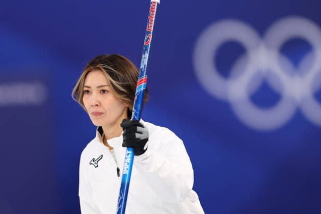 Sayaka Yoshimura (JPN), FEBRUARY 14, 2026 - Curling : Women s Round Robin match between Switzerland - Japan during the Milano Cortina 2026 Olympic Winter games, Winterspiele,Spiele, Summer games at Cortina Curling Olympic Stadium in Cortina d Ampezzo, Italy. Noxthirdxpartyxsales  aflo_319800001