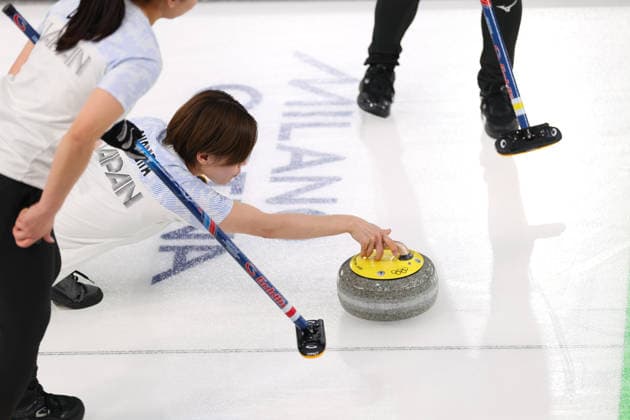 Kaho Onodera (JPN), FEBRUARY 14, 2026 - Curling : Women s Round Robin match between Switzerland - Japan during the Milano Cortina 2026 Olympic Winter games, Winterspiele,Spiele, Summer games at Cortina Curling Olympic Stadium in Cortina d Ampezzo, Italy. Noxthirdxpartyxsales  aflo_319800024