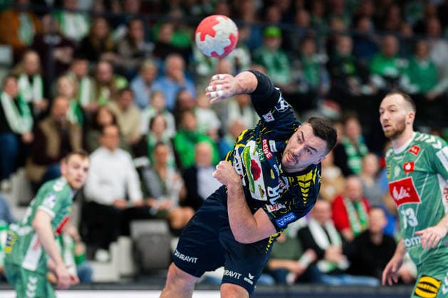 14.02.2026 - Handball, 2025 2026, 1. Bundesliga, 21. Spieltag, GWD Minden - Rhein-Neckar Löwen: Jannik Kohlbacher (Löwen)
