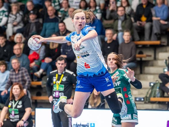 Alicia Soffel Union Neckarsulm, 13), Frisch Auf Goeppingen vs. Sport-Union Neckarsulm, Handball, 1. Bundesliga, Spielzeit 2025 2026, 14.02.2026 Frisch Auf Goeppingen vs. Sport-Union Neckarsulm, Handball, 1. Bundesliga, Spielzeit 2025 2026, 14.02.2026 Goeppingen Copyright: xMichaelxSchmidt Eibner-Pressefotx EP_MST