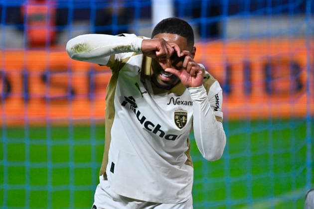 FOOTBALL : Paris FC vs Lens - Ligue 1 - 14 02 2026 Wesley Said ( 22 - Lens ) celebrates after scoring during the Ligue 1 match between Paris FC and RC Lens at Stade Jean Bouin on February 14, 2026 in Paris, France. ( Photo by Federico Pestellini PsnewZ ) - ParisFrance  Copyright: xFedericoxPestellinix