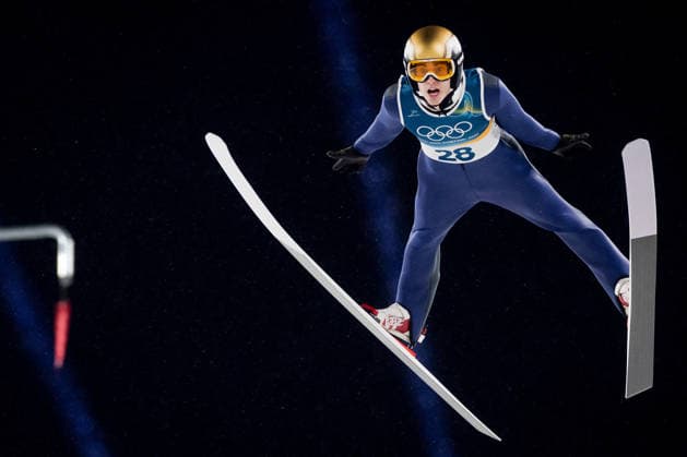 OLYMPICS - Winter Olympic Games, Olympische Spiele, Olympia, OS Milano Cortina 2026 PREDAZZO,ITALY,14.FEB.26 - OLYMPICS, Ski jumping, Skispringen, Ski, nordisch - Winter Olympic Games Milano Cortina 2026, large hill, men. Image shows Niko Kytosaho (FIN).  GEPAxpictures xMatthiasxTrinkl