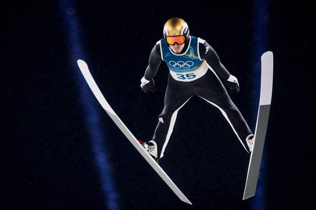 OLYMPICS - Winter Olympic Games, Olympische Spiele, Olympia, OS Milano Cortina 2026 PREDAZZO,ITALY,14.FEB.26 - OLYMPICS, Ski jumping, Skispringen, Ski, nordisch - Winter Olympic Games Milano Cortina 2026, large hill, men. Image shows Johann Andre Forfang (NOR).  GEPAxpictures xMatthiasxTrinkl
