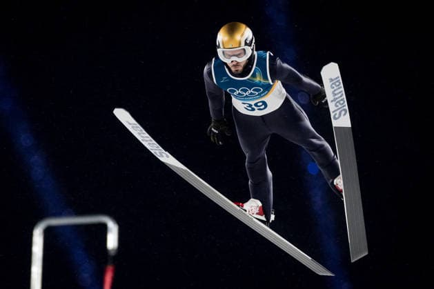 OLYMPICS - Winter Olympic Games, Olympische Spiele, Olympia, OS Milano Cortina 2026 PREDAZZO,ITALY,14.FEB.26 - OLYMPICS, Ski jumping, Skispringen, Ski, nordisch - Winter Olympic Games Milano Cortina 2026, large hill, men. Image shows Vladimir Zografski (BUL).  GEPAxpictures xMatthiasxTrinkl