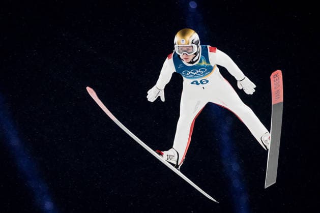 OLYMPICS - Winter Olympic Games, Olympische Spiele, Olympia, OS Milano Cortina 2026 PREDAZZO,ITALY,14.FEB.26 - OLYMPICS, Ski jumping, Skispringen, Ski, nordisch - Winter Olympic Games Milano Cortina 2026, large hill, men. Image shows Daniel Tschofenig (AUT).  GEPAxpictures xMatthiasxTrinkl