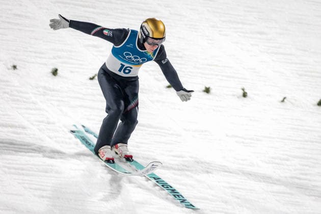 OLYMPICS - Winter Olympic Games, Olympische Spiele, Olympia, OS Milano Cortina 2026 PREDAZZO,ITALY,14.FEB.26 - OLYMPICS, Ski jumping, Skispringen, Ski, nordisch - Winter Olympic Games Milano Cortina 2026, large hill, men. Image shows Giovanni Bresadola (ITA).  GEPAxpictures xMatthiasxTrinkl