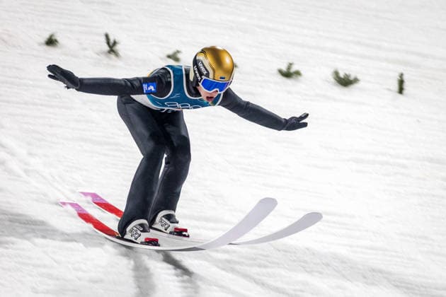 OLYMPICS - Winter Olympic Games, Olympische Spiele, Olympia, OS Milano Cortina 2026 PREDAZZO,ITALY,14.FEB.26 - OLYMPICS, Ski jumping, Skispringen, Ski, nordisch - Winter Olympic Games Milano Cortina 2026, large hill, men. Image shows Felix Hoffmann (GER).  GEPAxpictures xMatthiasxTrinkl