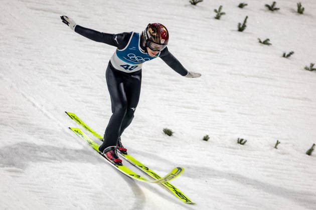OLYMPICS - Winter Olympic Games, Olympische Spiele, Olympia, OS Milano Cortina 2026 PREDAZZO,ITALY,14.FEB.26 - OLYMPICS, Ski jumping, Skispringen, Ski, nordisch - Winter Olympic Games Milano Cortina 2026, large hill, men. Image shows Ren Nikaido (JPN).  GEPAxpictures xMatthiasxTrinkl