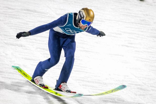 OLYMPICS - Winter Olympic Games, Olympische Spiele, Olympia, OS Milano Cortina 2026 PREDAZZO,ITALY,14.FEB.26 - OLYMPICS, Ski jumping, Skispringen, Ski, nordisch - Winter Olympic Games Milano Cortina 2026, large hill, men. Image shows Pius Paschke (GER).  GEPAxpictures xMatthiasxTrinkl