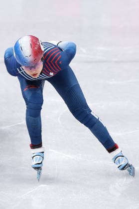 Winter Olympics - Cloe Ollivier At Short Track Speed skating, Eisschnelllauf Women 1000M Cloe Ollivier of Team France compete in heat 1 of the Short Track Speed Skating Women s 1000m on day eight of the Milano Cortina 2026 Winter Olympic Games, Olympische Spiele, Olympia, OS at Milano Ice Skating Arena on February 14, 2026 in Milan, Italy. Photo by Alexis Jumeau ABACAPRESS.COM Milan Italy  Copyright: xJumeauxAlexis ABACAx