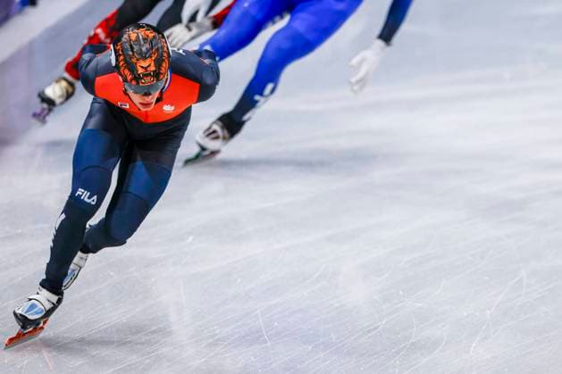 Jens van t Wout of the Netherlands Men s 1500m Semifinals, Milano Cortina 2026 Winter Olympics: Day 8, Short Track Speed skating, Eisschnelllauf - Milano Cortina 2026 Winter Olympics: Day 8, Milano Speed Skating Stadium, February 14, 2026, Milan, Italy.