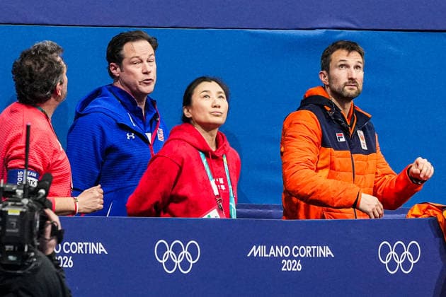 2026-02-14 - Milano Cortina 2026 Winter Olympics MILAN, ITALY - FEBRUARY 14: Niels Kerstholt of the Netherlands performing on the Short Track Speed skating, Eisschnelllauf during day 8 of the Milano Cortina 2026 Winter Olympics at the Milano Ice Skating Arena on February 14, 2026 in Milan, Italy Milan Milano Ice Skating Arena Italy Content not available for redistribution in The Netherlands directly or indirectly through any third parties. Copyright: xAndrexWeeningx