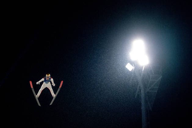 Ski jumping, Skispringen, Ski, nordisch - Milano Cortina 2026 Winter Olympics Day 8 Daniel Tschofenig during Milano Cortina 2026 Winter Olympics Men™s Large Hill Individual competition at Predazzo Ski Jumping Stadium in Predazzo on February 14, 2026 Predazzo Italy  Copyright: xFotoxOlimpikx originalFilename:jastrzebowski-skijumpi260214_npEzs.jpg
