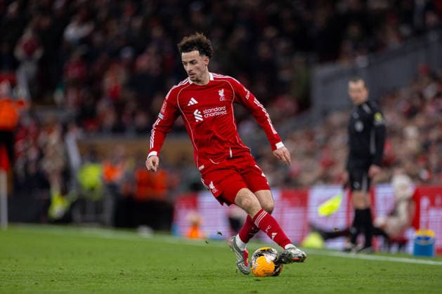 Football - FA Cup - 4th Round - Liverpool FC v Brighton & Hove Albion FC LIVERPOOL, ENGLAND - Saturday, February 14, 2026: Liverpool s Curtis Jones during the FA Cup 4th Round match between Liverpool FC and Brighton & Hove Albion at Anfield. (Photo by David Rawcliffe Propaganda) LIVERPOOL Anfield MERSEYSIDE ENGLAND  Copyright: xPropagandaxPhotoxAgencyx P2026-02-14-Liverpool_Brighton-113