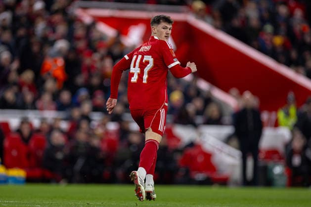 Football - FA Cup - 4th Round - Liverpool FC v Brighton & Hove Albion FC LIVERPOOL, ENGLAND - Saturday, February 14, 2026: Liverpool s Calvin Ramsay during the FA Cup 4th Round match between Liverpool FC and Brighton & Hove Albion at Anfield. (Photo by David Rawcliffe Propaganda) LIVERPOOL Anfield MERSEYSIDE ENGLAND  Copyright: xPropagandaxPhotoxAgencyx P2026-02-14-Liverpool_Brighton-123