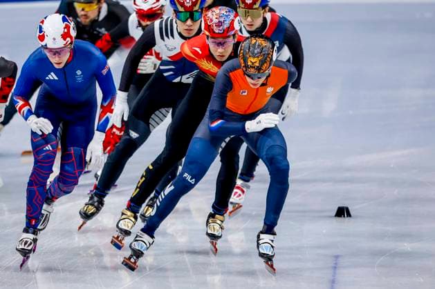 Jens van t Wout of the Netherlands Men s 1500m Finals, Milano Cortina 2026 Winter Olympics: Day 8, Short Track Speed skating, Eisschnelllauf - Milano Cortina 2026 Winter Olympics: Day 8, Milano Speed Skating Stadium, February 14, 2026, Milan, Italy.