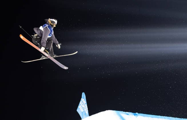 OLYMPICS - Winter Olympic Games, Olympische Spiele, Olympia, OS Milano Cortina 2026 LIVIGNO,ITALY,14.FEB.26 - OLYMPICS, FREE SKI, FREESTYLE SKIING - Winter Olympic Games Milano Cortina 2026, big air, women, qualification. Image shows Giulia Tanno (SUI).  GEPAxpictures xHaraldxSteiner