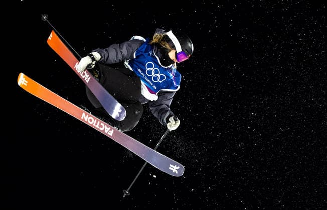 OLYMPICS - Winter Olympic Games, Olympische Spiele, Olympia, OS Milano Cortina 2026 LIVIGNO,ITALY,14.FEB.26 - OLYMPICS, FREE SKI, FREESTYLE SKIING - Winter Olympic Games Milano Cortina 2026, big air, women, qualification. Image shows Giulia Tanno (SUI).  GEPAxpictures xHaraldxSteiner