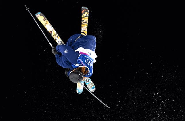 OLYMPICS - Winter Olympic Games, Olympische Spiele, Olympia, OS Milano Cortina 2026 LIVIGNO,ITALY,14.FEB.26 - OLYMPICS, FREE SKI, FREESTYLE SKIING - Winter Olympic Games Milano Cortina 2026, big air, women, qualification. Image shows Kirsty Muir (GBR).  GEPAxpictures xHaraldxSteiner