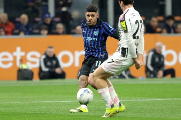 LUIS HENRIQUE, Inter, Serie A, 2025-26, Inter vs Juventus 3-2, 14-02-2026, Contrasto, Action, Goal, Gol SERIE A 2025-26 INTER-JUVENTUS 3-2