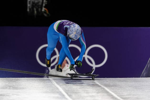 GIOCHI OLIMPICI - Olimpiadi Invernali Milano-Cortina 2026 - Skeleton Women Alessandra Fumagalli (ITA) during the Olympic Winter games, Winterspiele,Spiele, Summer games Milano-Cortina 2026, Skeleton Women on February 14, 2026 at Cortina Sliding Center in Cortina d Ampezzo, Italy Cortina D Ampezzo Italy  Copyright: xIPAxSport ABACAx