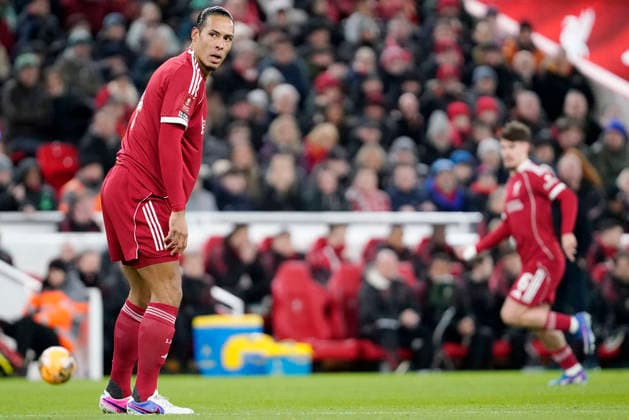 Liverpool v Brighton and Hove Albion, Liverpool, UK - 14 Feb 2026 Virgil van Dijk of Liverpool during the Emirates FA Cup match between Liverpool and Brighton and Hove Albion at Anfield, Liverpool on 14 February 2026 ( Liverpool Anfield Liverpool England Copyright: xHarryxCornish PPAUKx PPA-248626