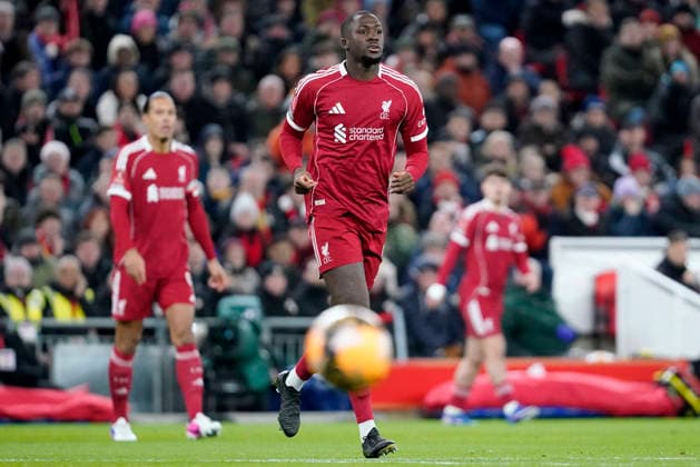 Liverpool v Brighton and Hove Albion, Liverpool, UK - 14 Feb 2026 Ibrahima KonatÃ of Liverpool during the Emirates FA Cup match between Liverpool and Brighton and Hove Albion at Anfield, Liverpool on 14 February 2026 ( Liverpool Anfield Liverpool England Copyright: xHarryxCornish PPAUKx PPA-248631