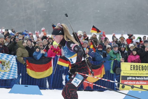 Julia Tannheimer (GER) competes in the Womens 7.5 km Sprint biathlon event at the Olympic Winter games, Winterspiele,Spiele, Summer games Milano Cortina 2026 at the Südtirol Arena, Antholz-Anterselva, Italy, on February 14, 2026. Julia Tannheimer (GER) beim 7,5-km-Sprint der Frauen im Biathlon bei den Olympischen Winterspielen Milano Cortina 2026 in der Südtirol Arena, Antholz-Anterselva, Italien, am 14. Februar 2026. *** Julia Tannheimer GER competes in the Womens 7 5 km Sprint biathlon event at the Olympic Winter Games Milano Cortina 2026 at the Südtirol Arena, Antholz Anterselva, Italy, on February 14, 2026 Julia Tannheimer GER competes in the Womens 7.5 km Sprint biathlon event at the Olympic Winter Games Milano Cortina 2026 at the Südtirol Arena, Antholz Anterselva, Italy, on February 14, 2026 Copyright: HMBxMedia MarcxNiemeyer