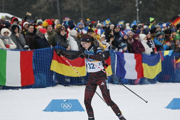 Vanessa Voigt (GER) competes in the Womens 7.5 km Sprint biathlon event at the Olympic Winter games, Winterspiele,Spiele, Summer games Milano Cortina 2026 at the Südtirol Arena, Antholz-Anterselva, Italy, on February 14, 2026. Vanessa Voigt (GER) beim 7,5-km-Sprint der Frauen im Biathlon bei den Olympischen Winterspielen Milano Cortina 2026 in der Südtirol Arena, Antholz-Anterselva, Italien, am 14. Februar 2026. *** Vanessa Voigt GER competes in the Womens 7 5 km Sprint biathlon event at the Olympic Winter Games Milano Cortina 2026 at the Südtirol Arena, Antholz Anterselva, Italy, on February 14, 2026 Vanessa Voigt GER competes in the Womens 7.5 km Sprint biathlon event at the Olympic Winter Games Milano Cortina 2026 at the Südtirol Arena, Antholz Anterselva, Italy, on February 14, 2026 Copyright: HMBxMedia MarcxNiemeyer