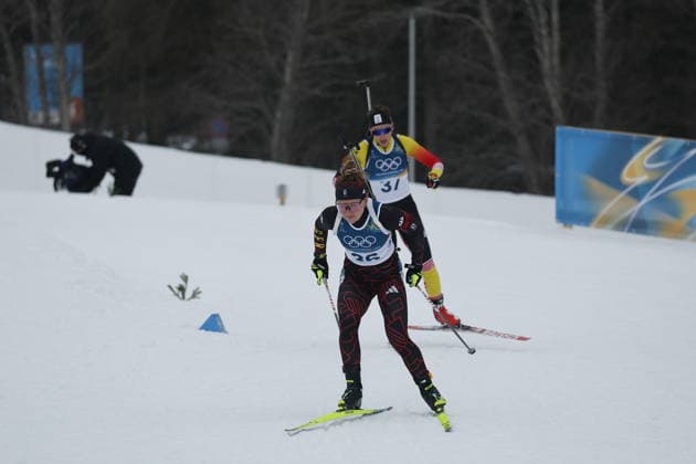 Selina Grotian (GER) competes in the Womens 7.5 km Sprint biathlon event at the Olympic Winter games, Winterspiele,Spiele, Summer games Milano Cortina 2026 at the Südtirol Arena, Antholz-Anterselva, Italy, on February 14, 2026. Selina Grotian (GER) beim 7,5-km-Sprint der Frauen im Biathlon bei den Olympischen Winterspielen Milano Cortina 2026 in der Südtirol Arena, Antholz-Anterselva, Italien, am 14. Februar 2026. *** Selina Grotian GER competes in the Womens 7 5 km Sprint biathlon event at the Olympic Winter Games Milano Cortina 2026 at the Südtirol Arena, Antholz Anterselva, Italy, on February 14, 2026 Selina Grotian GER competes in the Womens 7.5 km Sprint biathlon event at the Olympic Winter Games Milano Cortina 2026 at the Südtirol Arena, Antholz Anterselva, Italy, on February 14, 2026 Copyright: HMBxMedia MarcxNiemeyer