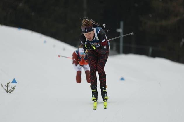 Selina Grotian (GER) competes in the Womens 7.5 km Sprint biathlon event at the Olympic Winter games, Winterspiele,Spiele, Summer games Milano Cortina 2026 at the Südtirol Arena, Antholz-Anterselva, Italy, on February 14, 2026. Selina Grotian (GER) beim 7,5-km-Sprint der Frauen im Biathlon bei den Olympischen Winterspielen Milano Cortina 2026 in der Südtirol Arena, Antholz-Anterselva, Italien, am 14. Februar 2026. *** Selina Grotian GER competes in the Womens 7 5 km Sprint biathlon event at the Olympic Winter Games Milano Cortina 2026 at the Südtirol Arena, Antholz Anterselva, Italy, on February 14, 2026 Selina Grotian GER competes in the Womens 7.5 km Sprint biathlon event at the Olympic Winter Games Milano Cortina 2026 at the Südtirol Arena, Antholz Anterselva, Italy, on February 14, 2026 Copyright: HMBxMedia MarcxNiemeyer