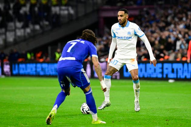 FOOTBALL : Olympique de Marseille VS RC Strasbourg Alsace - Ligue 1 McDonald s - 14 02 2026 Pierre-Emerick Aubameyang (OM) - Ligue 1 McDonald™s match between Olympique de Marseille and RC Strasbourg Alsace on February 14, 2026 at the Orange Velodrome Stadium in Marseille. MarseilleFrance  Copyright: xWilliamxCannarellax