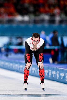 Laurent DUBREUIL (CAN) vs Cooper McLEOD (USA), during Speed skating, Eisschnelllauf Men s 500m, Speed Skating, at the Olympic Winter games, Winterspiele,Spiele, Summer games Milano Cortina 2026, at Milano Speed Skating Stadium, on February 14, 2026 in Milan, Italy. Noxthirdxpartyxsales  aflo_319874859