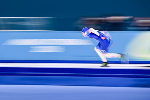 Jordan STOLZ (USA) vs Jenning de BOO (NED), during Speed skating, Eisschnelllauf Men s 500m, Speed Skating, at the Olympic Winter games, Winterspiele,Spiele, Summer games Milano Cortina 2026, at Milano Speed Skating Stadium, on February 14, 2026 in Milan, Italy. Noxthirdxpartyxsales  aflo_319875683