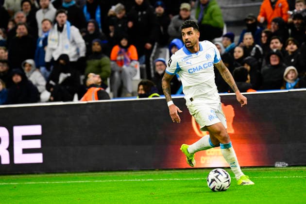 FOOTBALL : Olympique de Marseille VS RC Strasbourg Alsace - Ligue 1 McDonald s - 14 02 2026 Emerson (OM) - Ligue 1 McDonald™s match between Olympique de Marseille and RC Strasbourg Alsace on February 14, 2026 at the Orange Velodrome Stadium in Marseille. MarseilleFrance  Copyright: xWilliamxCannarellax