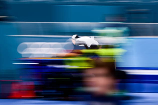 Wataru MORISHIGE (JPN) vs Bjorn MAGNUSSEN (NOR), during Speed skating, Eisschnelllauf Men s 500m, Speed Skating, at the Olympic Winter games, Winterspiele,Spiele, Summer games Milano Cortina 2026, at Milano Speed Skating Stadium, on February 14, 2026 in Milan, Italy. Noxthirdxpartyxsales  aflo_319876695