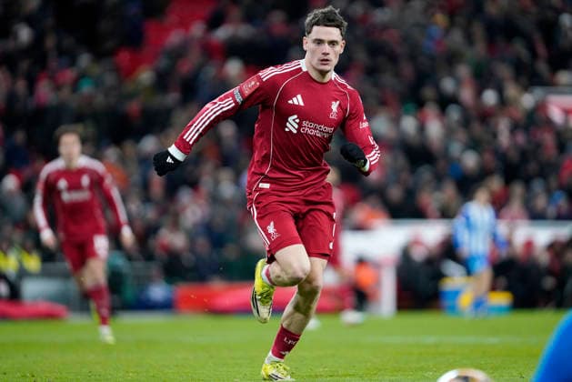 Liverpool v Brighton and Hove Albion, Liverpool, UK - 14 Feb 2026 Florian Wirtz of Liverpool during the Emirates FA Cup match between Liverpool and Brighton and Hove Albion at Anfield, Liverpool on 14 February 2026 ( Liverpool Anfield Liverpool England Copyright: xHarryxCornish PPAUKx PPA-248719