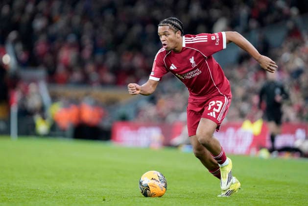 Liverpool v Brighton and Hove Albion, Liverpool, UK - 14 Feb 2026 Rio Ngumoha of Liverpool during the Emirates FA Cup match between Liverpool and Brighton and Hove Albion at Anfield, Liverpool on 14 February 2026 ( Liverpool Anfield Liverpool England Copyright: xHarryxCornish PPAUKx PPA-248748