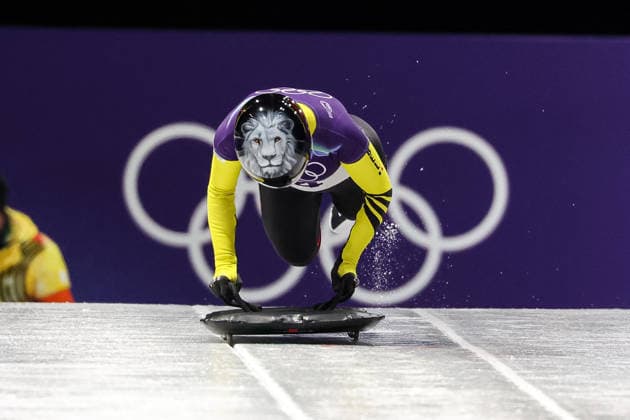 GIOCHI OLIMPICI - Olimpiadi Invernali Milano-Cortina 2026 - Skeleton Women Kim Meylemans (BEL) during the Olympic Winter games, Winterspiele,Spiele, Summer games Milano-Cortina 2026, Skeleton Women on February 14, 2026 at Cortina Sliding Center in Cortina d Ampezzo, Italy Cortina D Ampezzo Italy  Copyright: xIPAxSport ABACAx