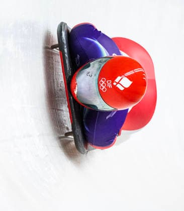 February 14, 2026, Cortina D ampezzo, Lombardy, Italy: Nanna Johansen of Denmark competes in the third run of the Women s Skeleton at the Cortina Sliding Centre for the Milano Cortina 2026 Winter Olympics. Cortina D Ampezzo Italy - ZUMAsc5_ 20260214_oly_sc5_003 Copyright: xErichxSchlegelx