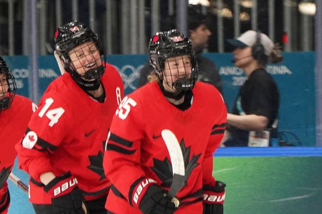 Milano Cortina, 2026 , Winter Olympic Games, Olympische Spiele, Olympia, OS Olympics, Winter-Olympische spiele 2026 , Eishockey Frauen, Finnland-Kanada ,vs Deutschland, Canada vs Germany Women , Playoffs Quarterfinals, Milano Rho Ice hockey, Eishockey Arena Renata Fast, Daryl Watts, Canada CAN Photocopyright Gladys Chai von der Laage *** Milano Cortina, 2026 , Winter Olympic Games, Olympics, Winter Olympics 2026 , Ice Hockey Women, Finland Canada , vs Germany, Canada vs Germany Women , Playoffs Quarterfinals, Milano Rho Ice Hockey Arena Renata Fast, Daryl Watts, Canada CAN Photocopyright Gladys Chai von der Laage
