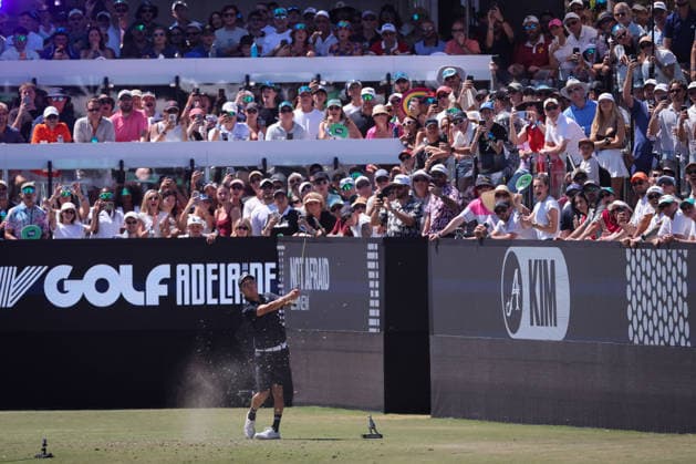 LIV GOLF ADELAIDE, Anthony Kim of 4Aces GC during Round 4 of the LIV Golf Adelaide at The Grange Golf Club in Adelaide, Sunday, February 15, 2026. ( NO ARCHIVING, EDITORIAL USE ONLY ADELAIDE SA AUSTRALIA  Copyright: xMATTxTURNERx 20260215191017694720
