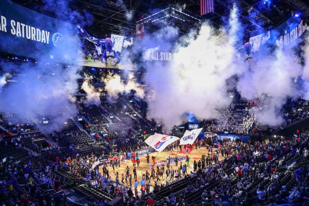 NBA, Basketball Herren, USA All Star 2026 Saturday LOS ANGELES, CA - FEB 14: A view of the stadium during the NBA All Star 2026 Saturday at Intuit Dome, Inglewood, Los Angeles, California, United States on February 14, 2026. Tayfun Coskun Anadolu Los Angeles United States. Editorial use only. Please get in touch for any other usage.  Copyright: x2026xAnadoluxTayfunxCoskunx